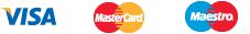 Cards Accepted: Visa, MasterCard, Maestro
