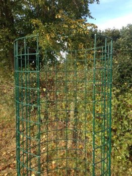 GREEN PVC COATED Preformed Weld Mesh Guards 300mm Diam-0